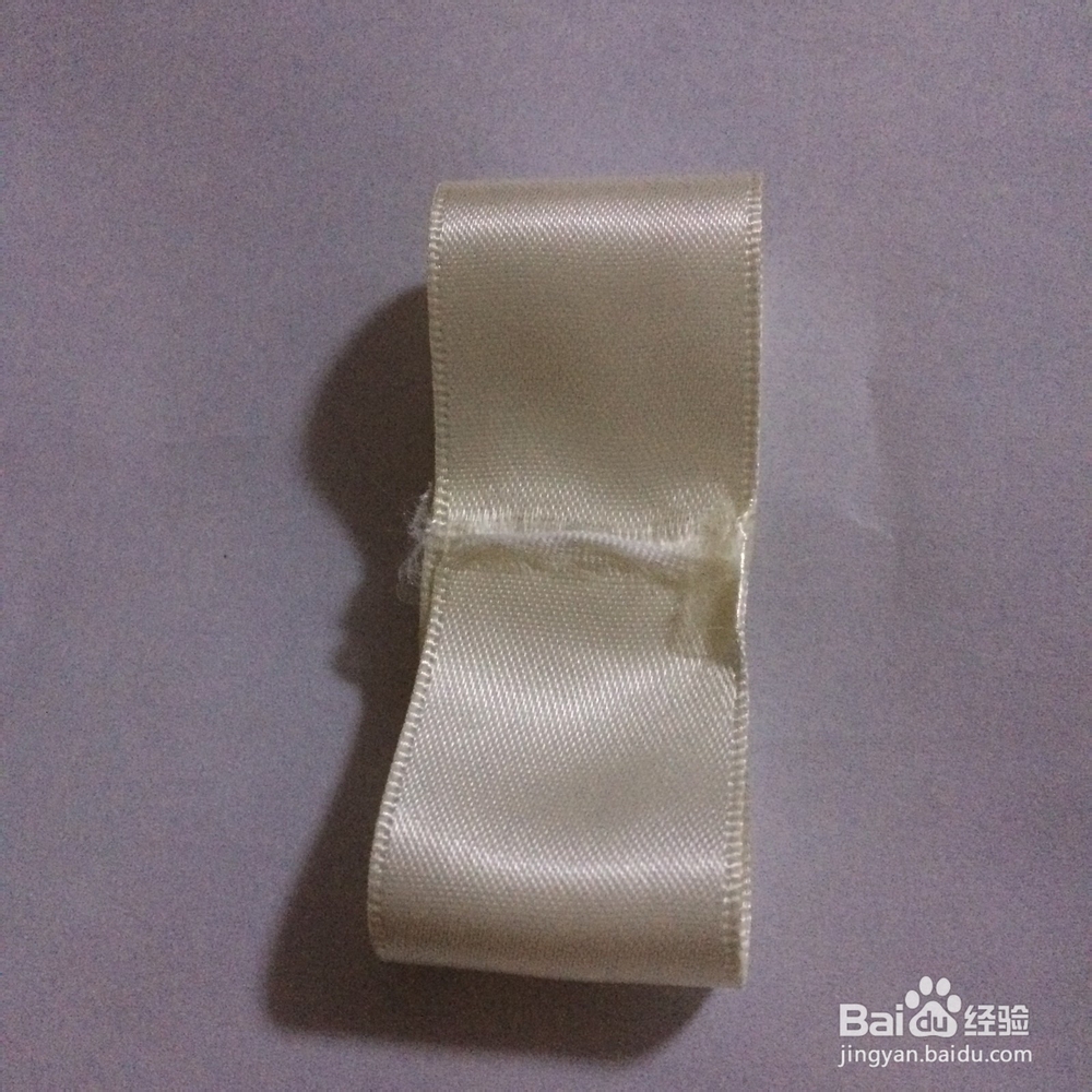如何DIY制作小清新蓝格子复古手工发饰