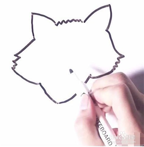 伴儿成长简笔画系列-怎样画狐狸简笔画