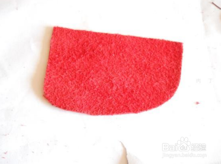 大红色花朵手拿包手工制作方法