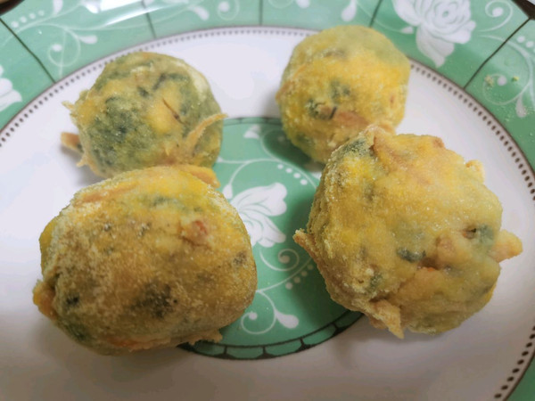 减脂玉米面菜团子