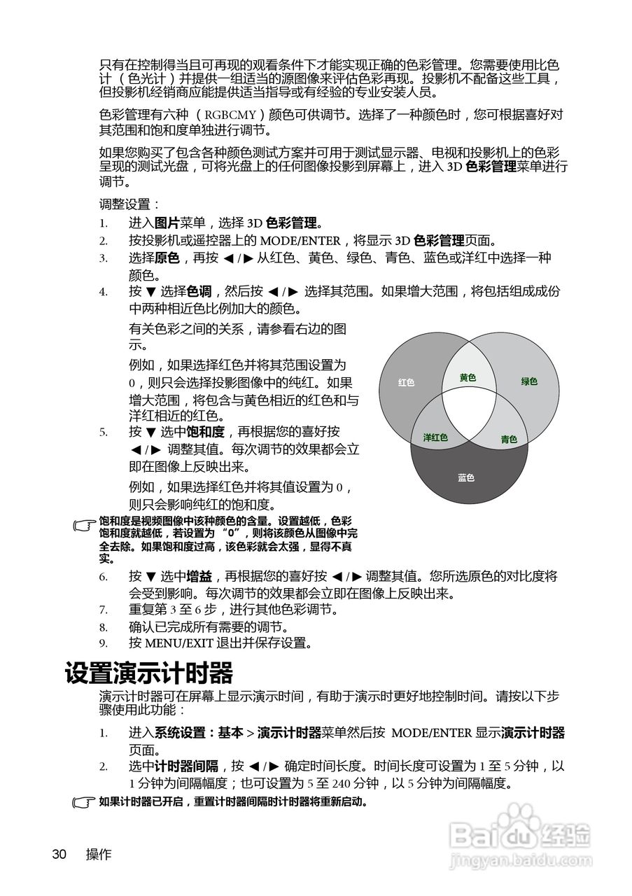 明基BenQ MX880US投影机使用说明书:[3]
