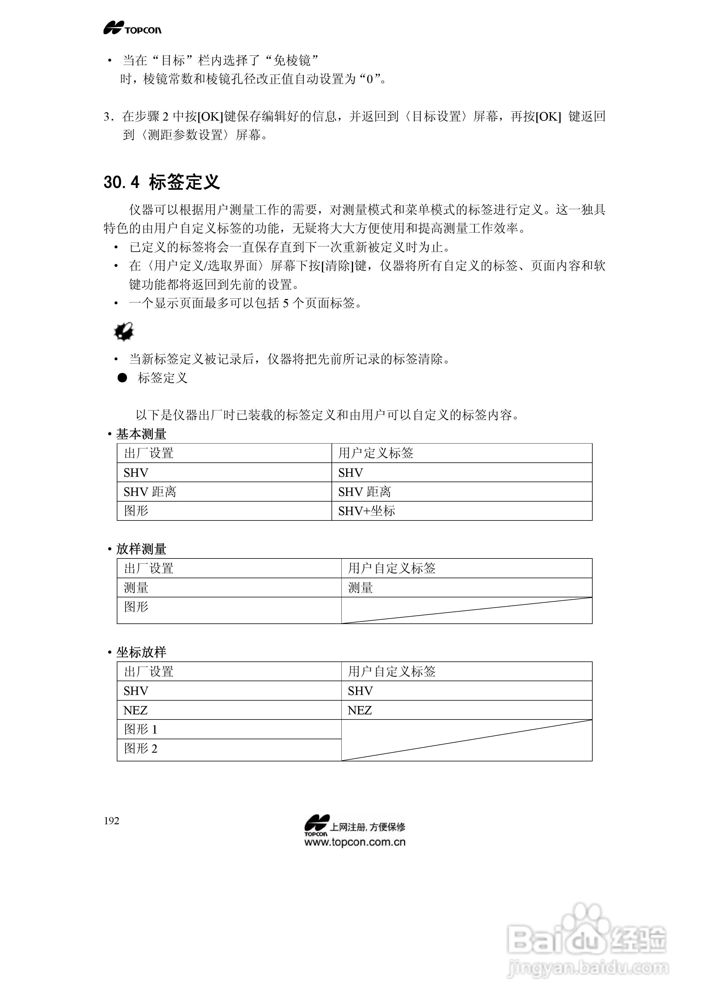 拓普康自动跟踪全站仪MS05A使用手册:[20]