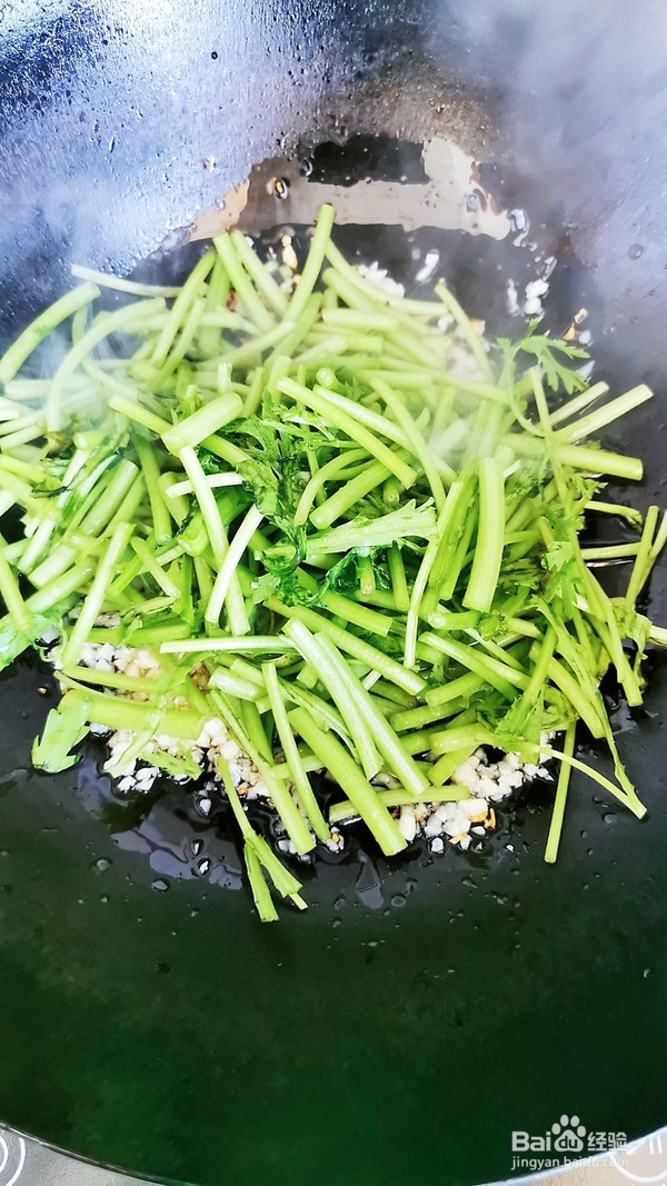蒜蓉茼蒿的做法