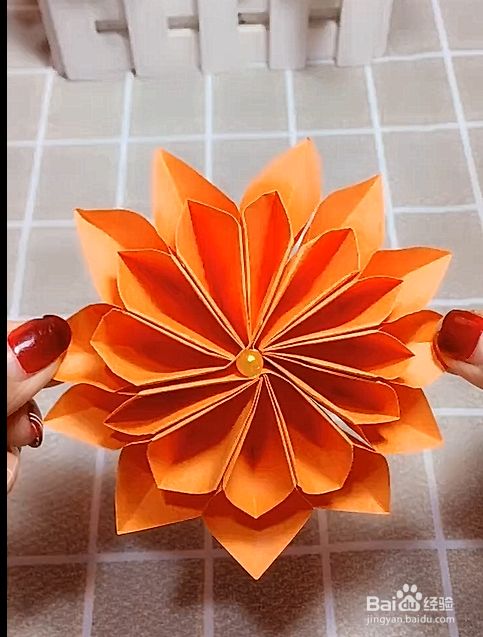 如何制作一个折纸花 百度经验 如何制作一个折纸花 百度经验