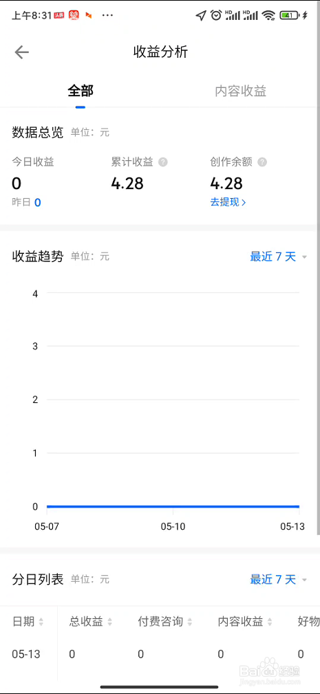 知乎在哪里查看收益分析
