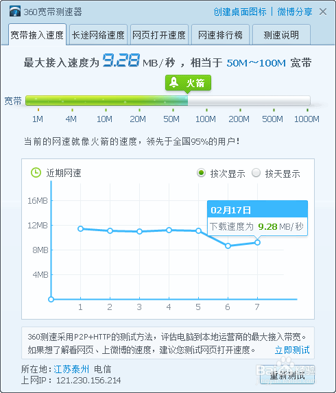 360安全卫士怎么测网速