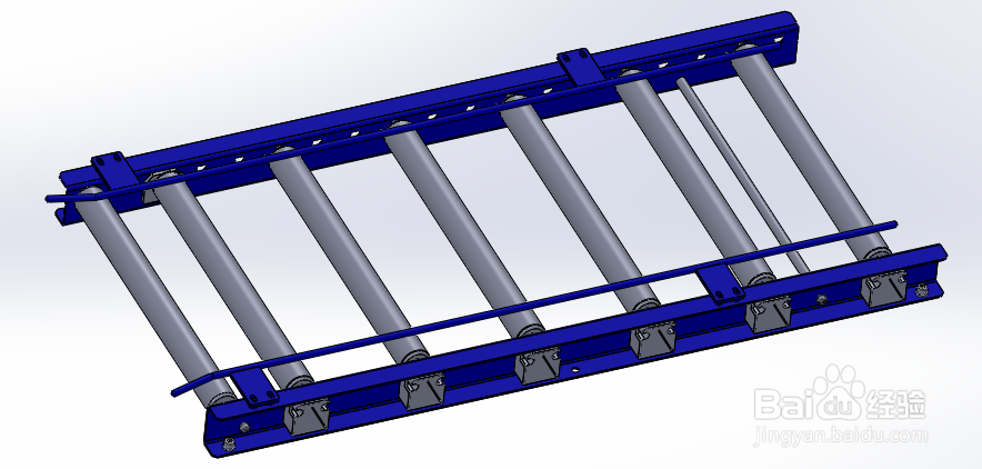 SolidWorks如何画出滚轮传送带