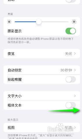 iphone粗体文本怎么开启