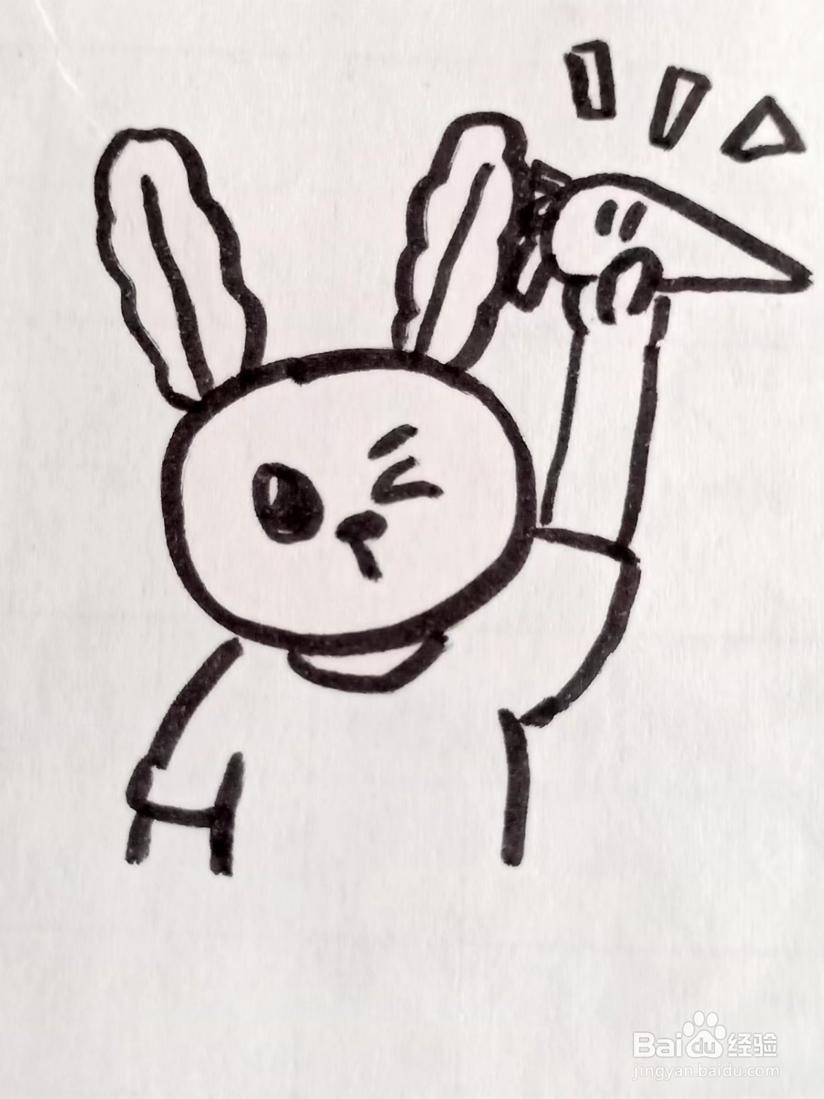 怎样画“小兔子”的简笔画