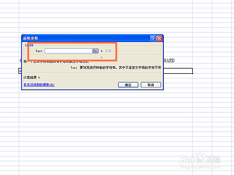 如何在EXCEL表格中使用LOWER函数