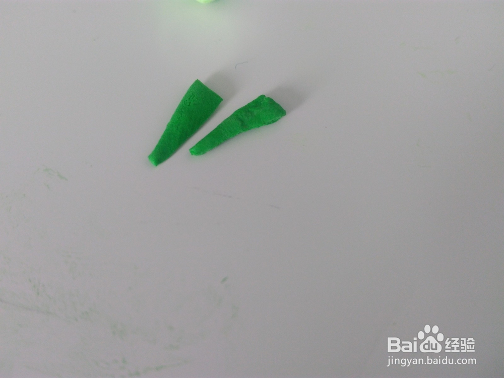 豌豆射手超轻粘土制作步骤