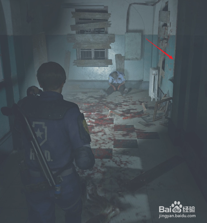 生化2重制版里昂里关攻略15:打开并进入逃生通道