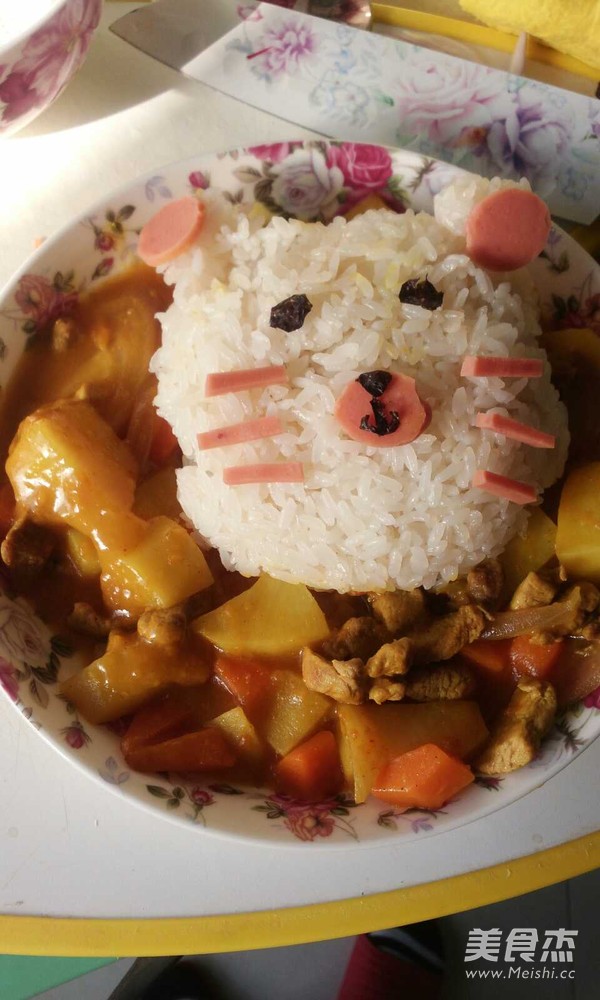 低油咖喱鸡饭萌版