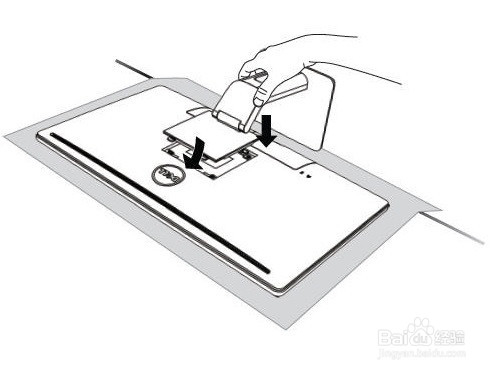 戴尔显示器底座怎么拆