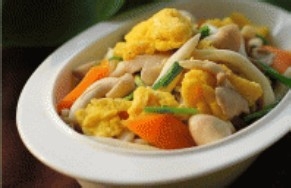 肾炎饮食吃什么好2——鸡蛋炒双菇