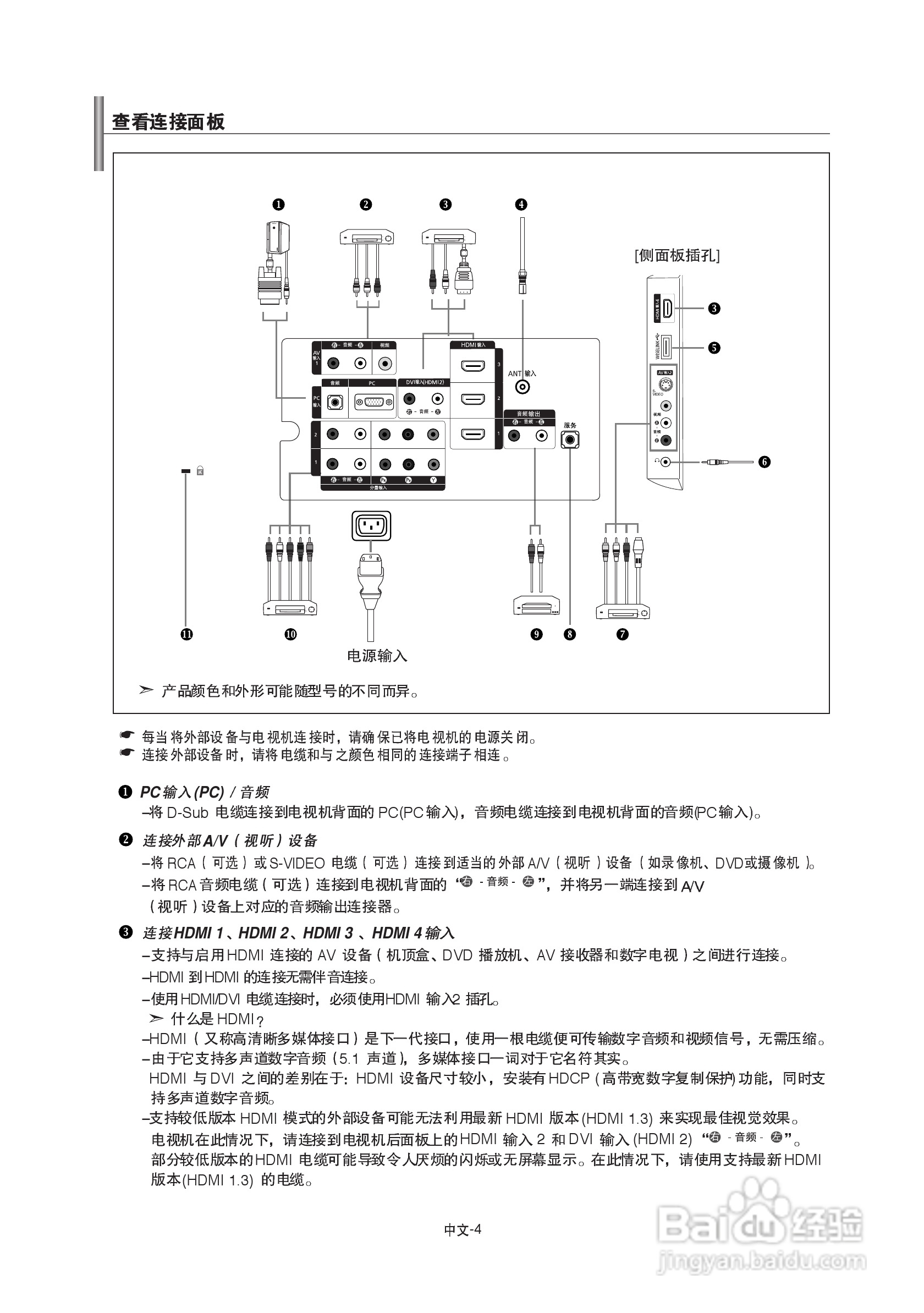 三星LA40A650A1R液晶彩电使用说明书.:[1]