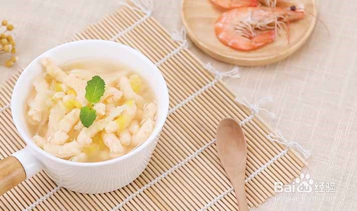 婴儿辅食之时蔬虾滑条