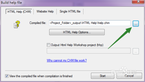 如何使用winchm将html转为chm格式？