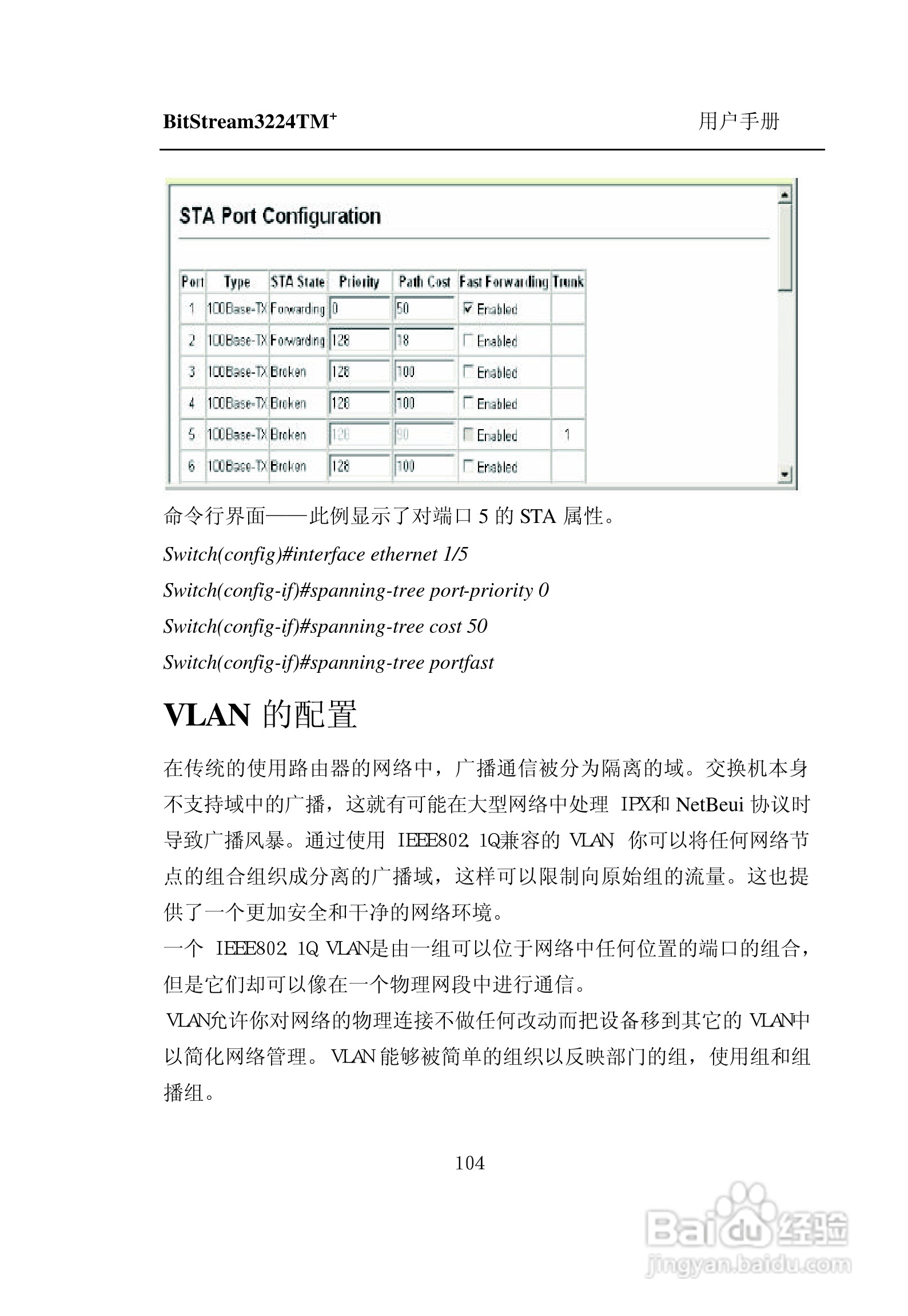 紫光比威 BitStream3224TM智能型快速以太网交换机用户:[12]