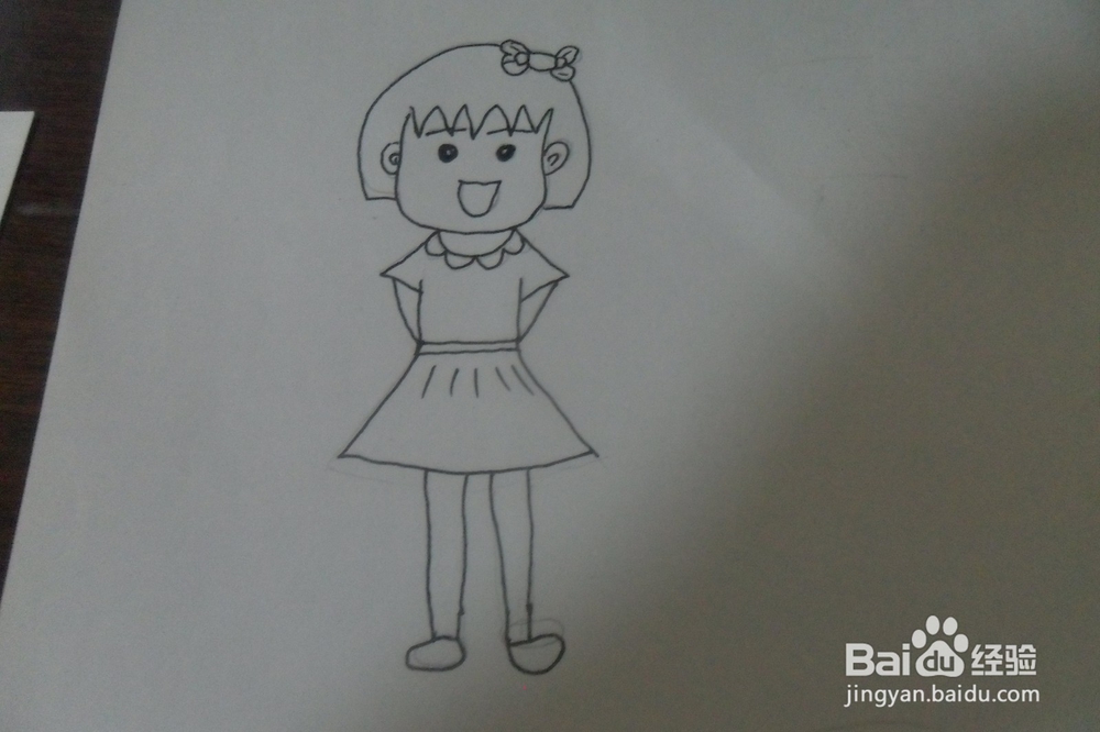 樱桃小丸子怎么画