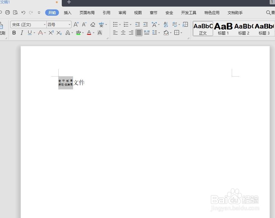 在WPS文字中如何做到双行合一？