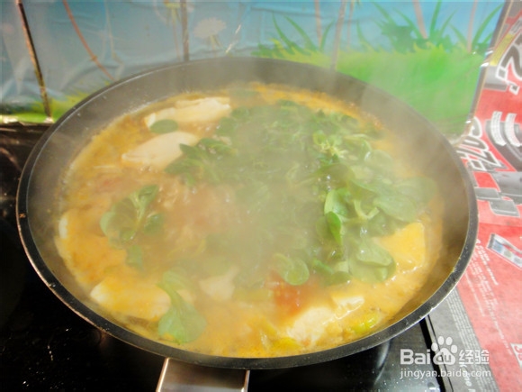 西红柿豆腐疙瘩汤