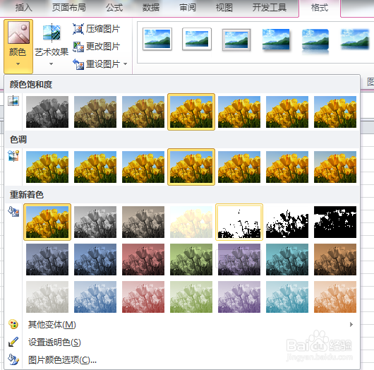 excel中图片调整的众多技巧