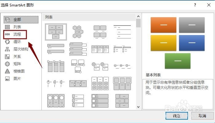 如何在PPT中插入流程图？
