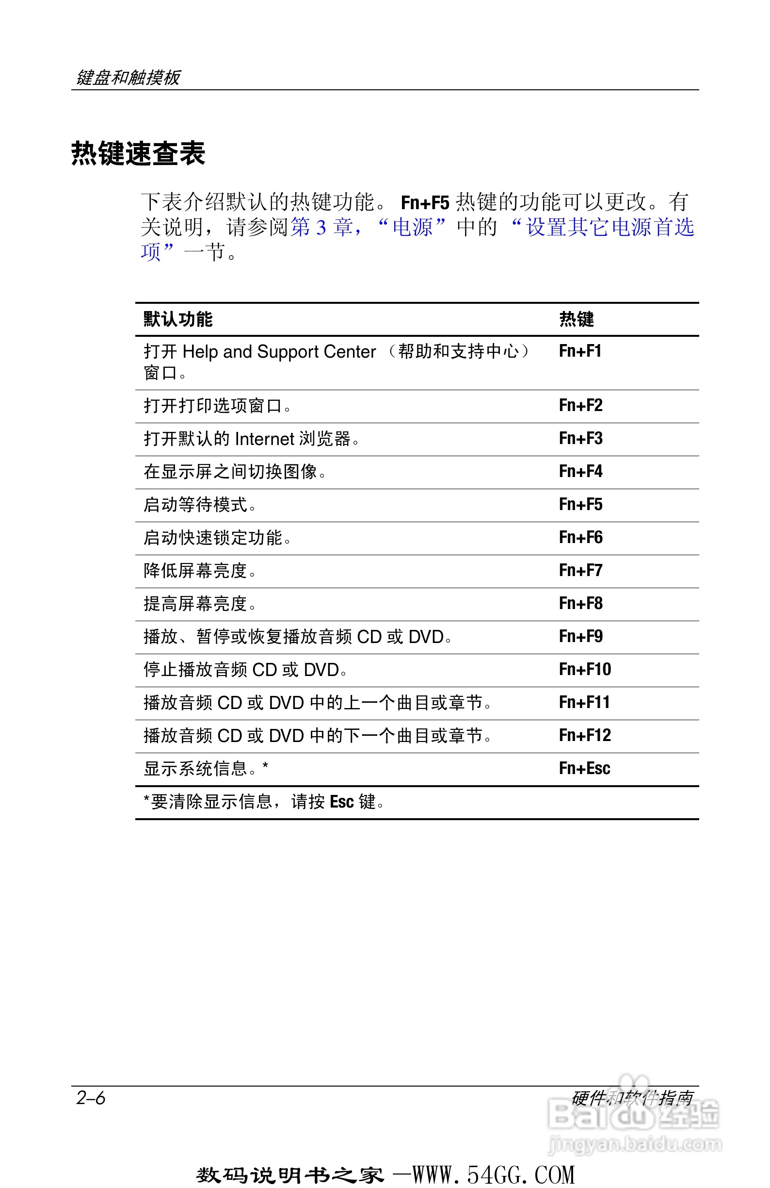 惠普HP DV1000笔记本使用说明书:[4]