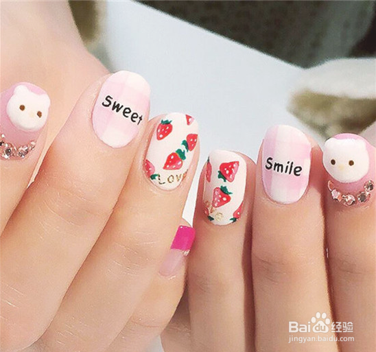 2017日式美甲图片