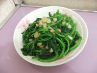 蒜香西洋菜--做法