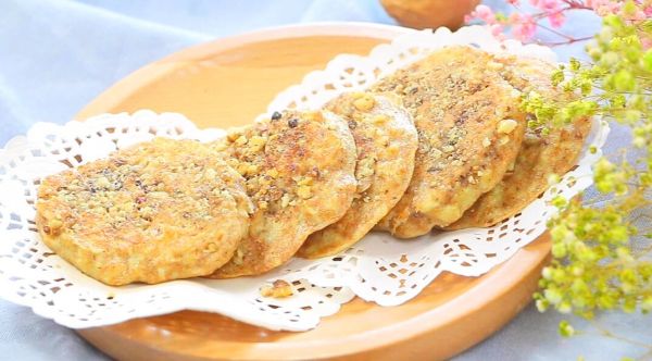 苹果核桃全麦软饼