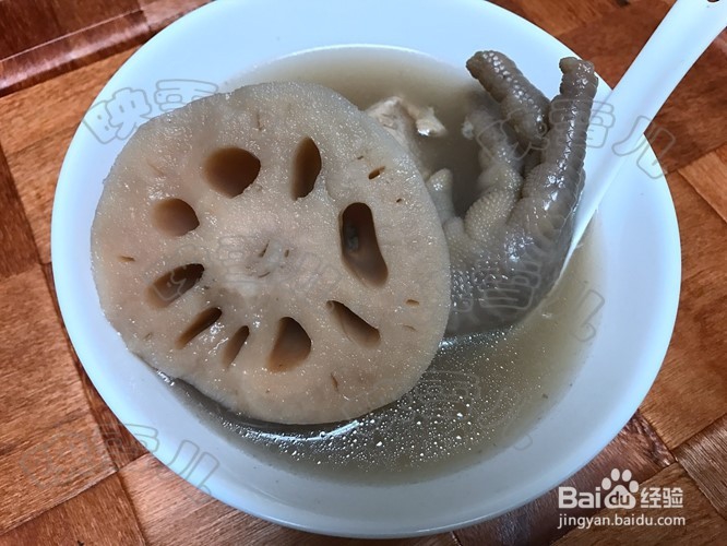 莲藕鸡脚汤好吃做法