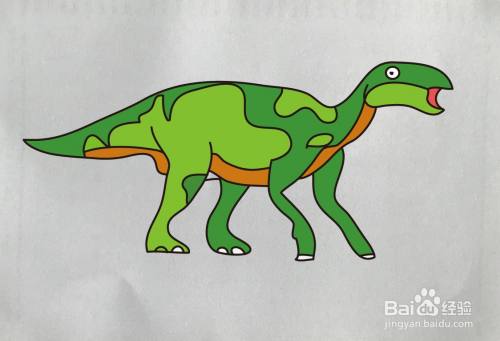 【简笔画】禽龙的画法