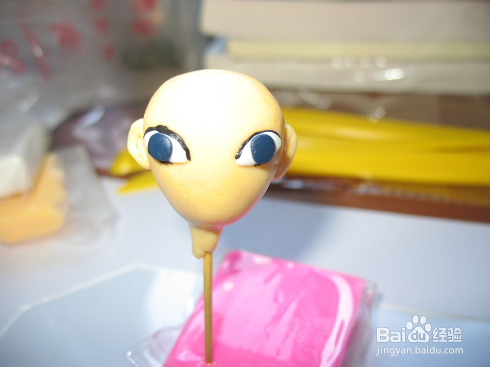 如何用软陶制作卡通头像