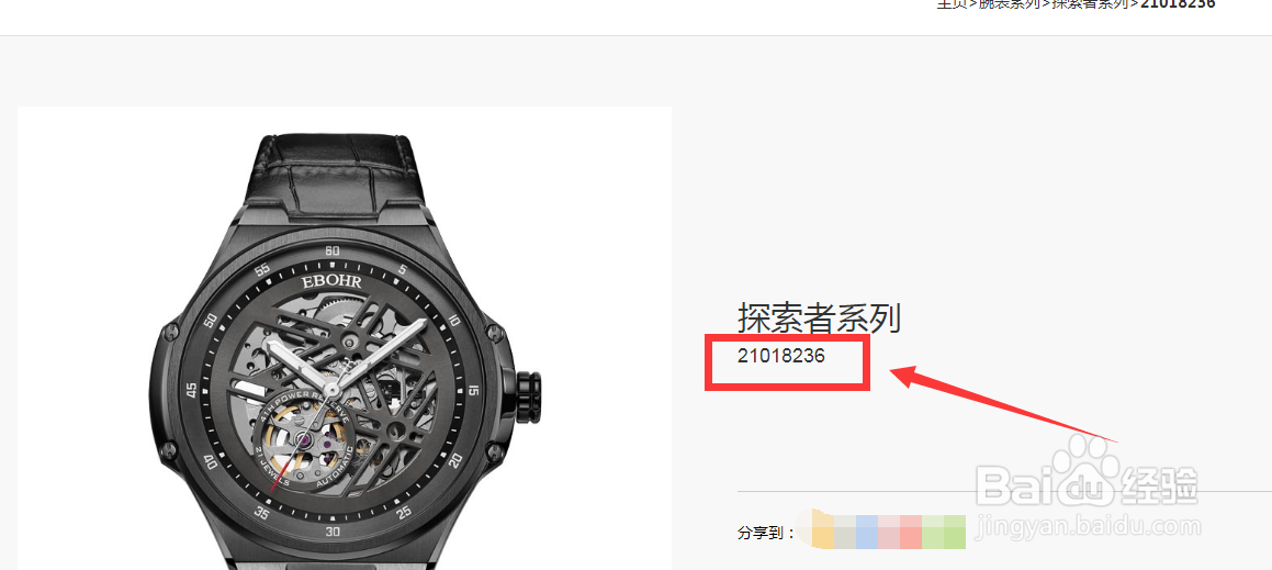 依波表怎么查型号