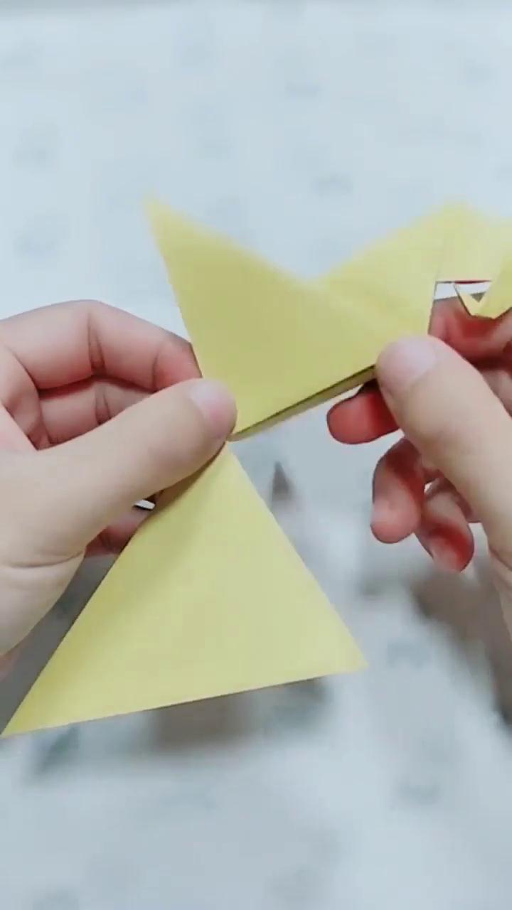 亲子手工小鸟折纸怎么做