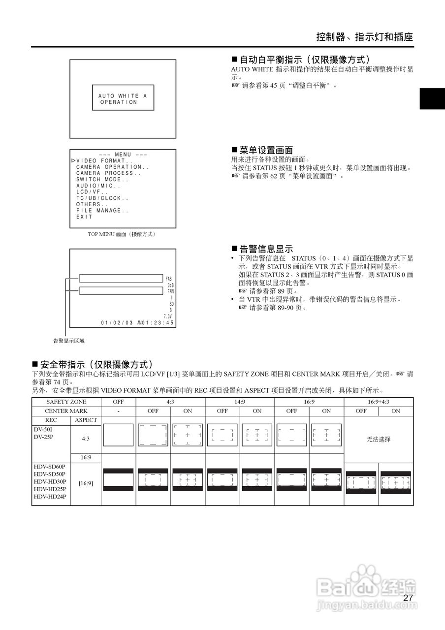 JVC GY-HD111高清肩扛专业摄像机使用说明书:[3]