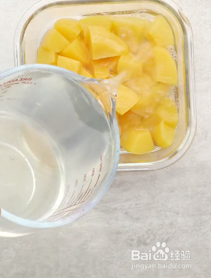 黄桃果冻的做法