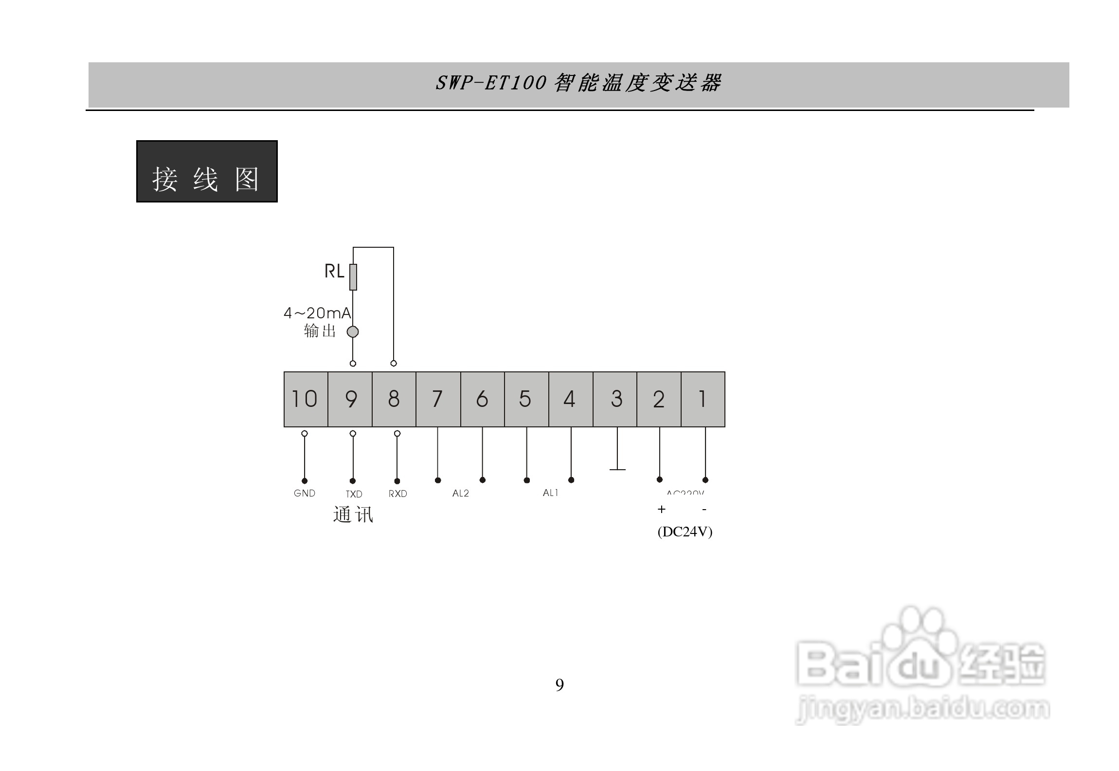 SWP-ET100智能温度变送器说明书