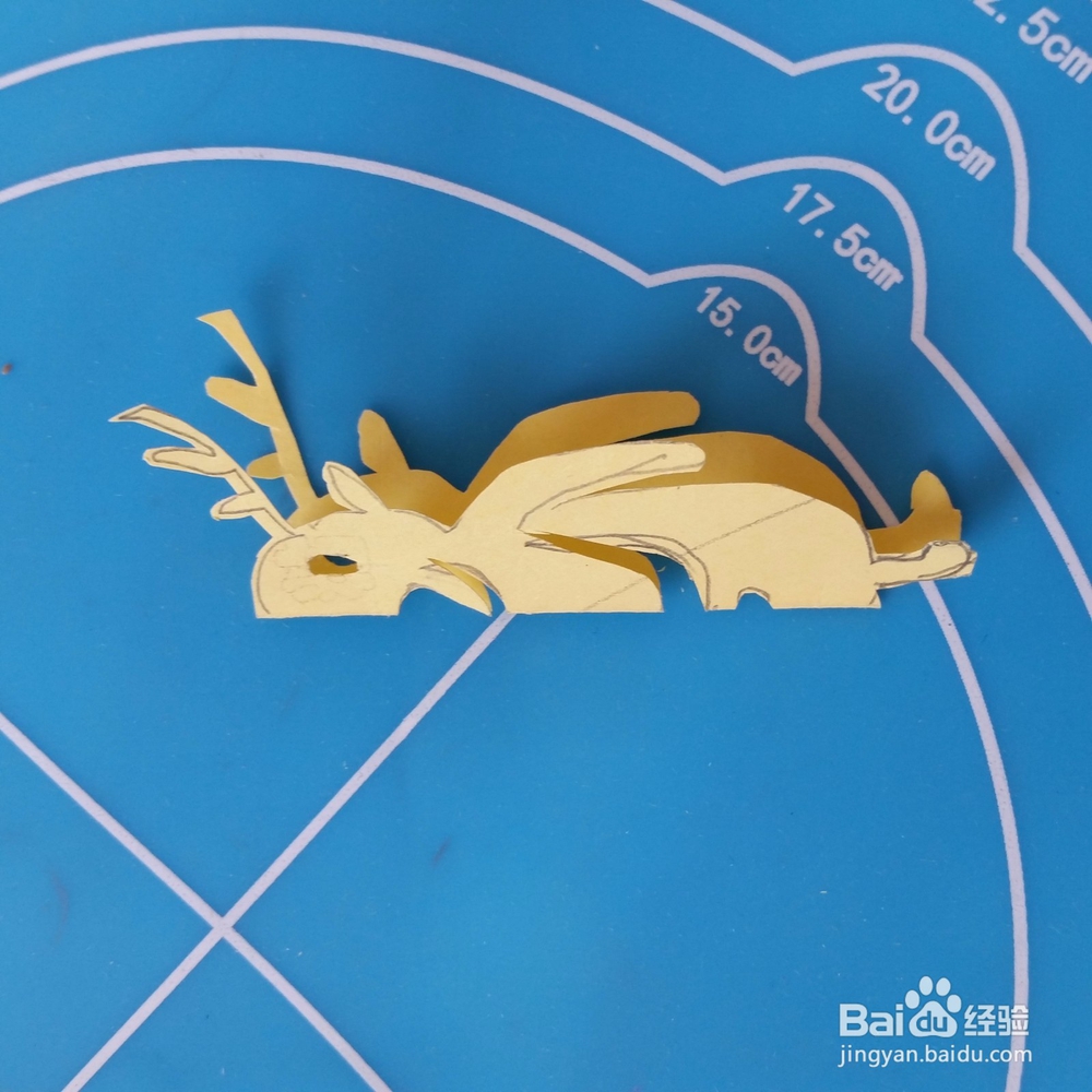 小鹿儿童手工剪纸