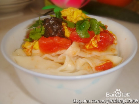 好吃的西红柿打卤面