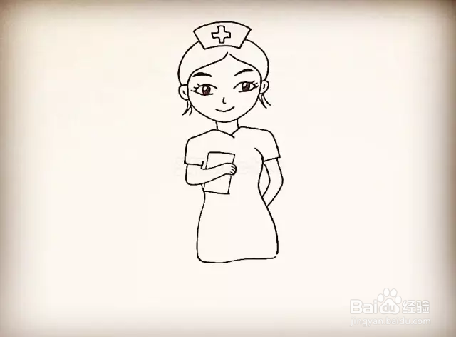 简笔画怎么画护士