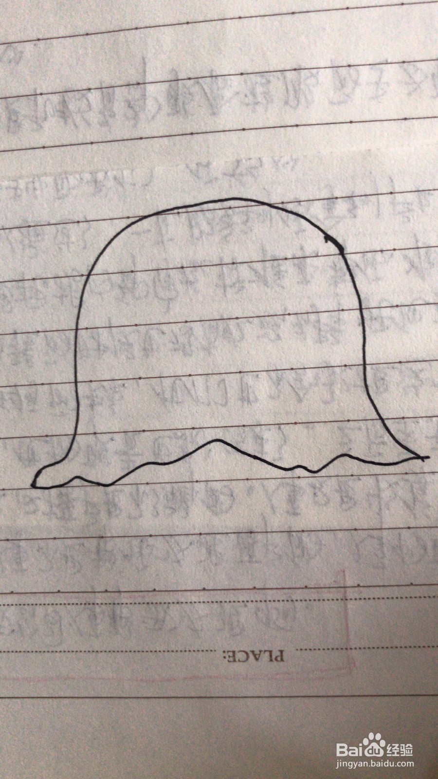 可爱水母的简笔画