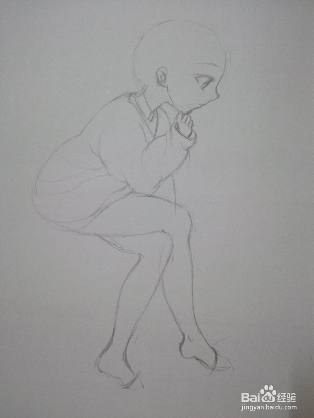 坐在沙发上的动漫人物怎么画