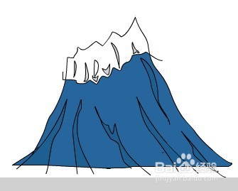 Flash绘制一座雪山的方法