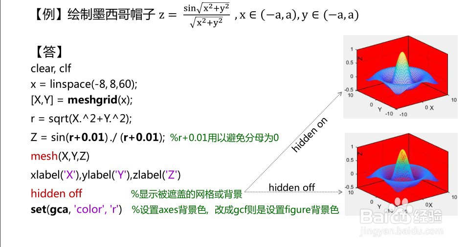 用matlab绘制三维图形