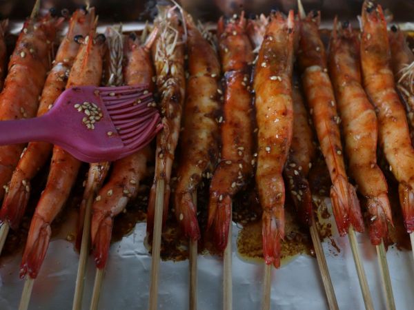 超鲜美低脂孜然烤大虾