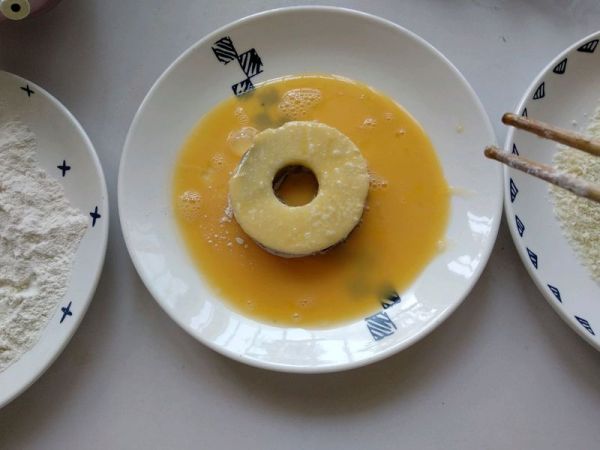 苹果豆沙甜甜圈