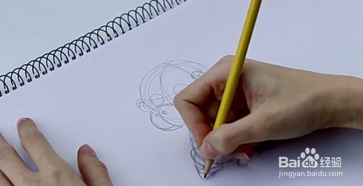 怎么用素描画猴子